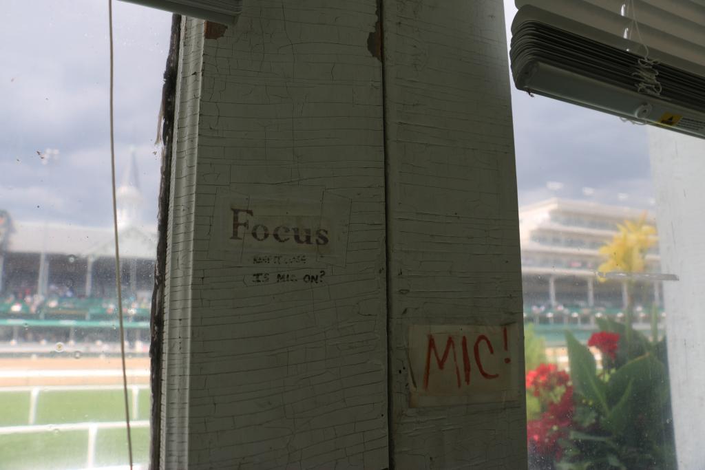Steve Buttleman's note to himself to focus. 